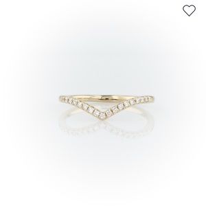 NEW BLUE NILE 14K Solid Yellow Gold Diamond Ring